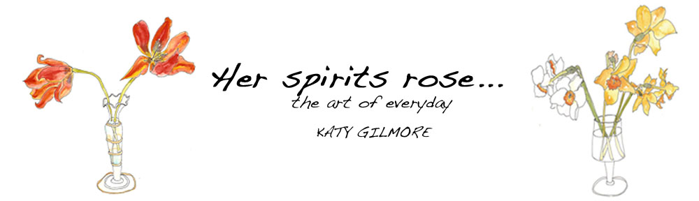 her spirits rose…